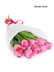 Pink Tulip Bouquet – Fresh Seasonal Flowers