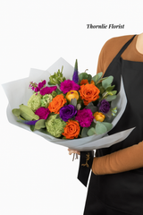 Bold & Bright Mixed Rose Bouquet