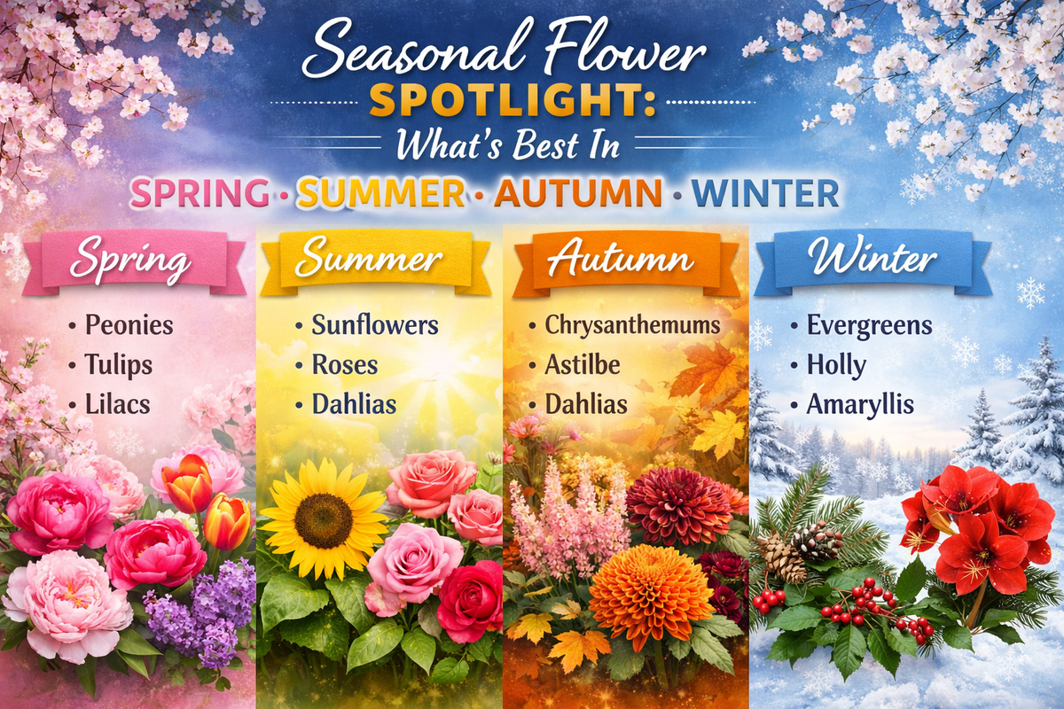 Seasonal Flower Spotlight: What’s Best in Spring, Summer, Autumn, Winter