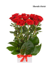 Elegant 24 Red Roses Arrangement