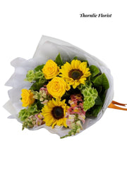 Sunshine Sunflower & Rose Bouquet
