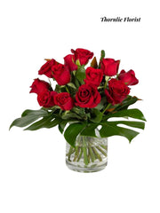 Crimson Elegance Vase