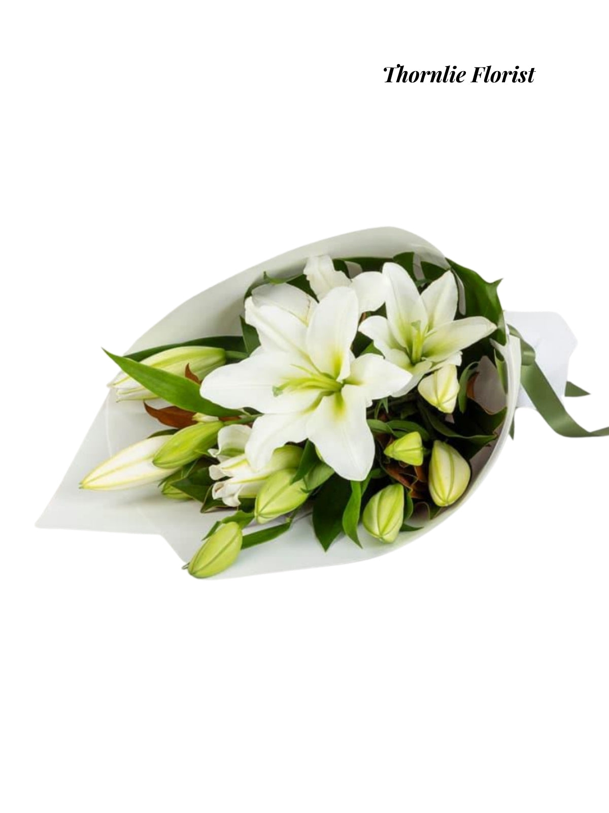 Pure Elegance White Lily Bouquet