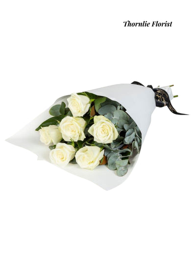 Classic White Rose Bouquet