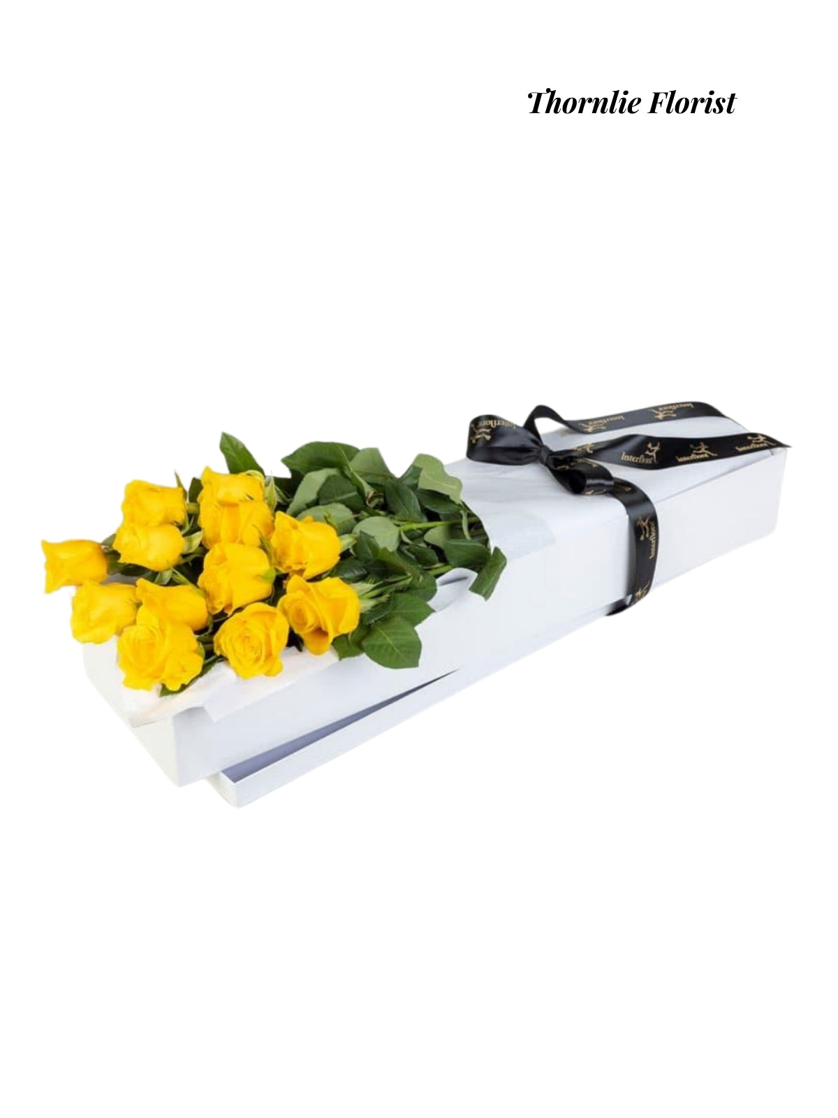 Elegant Yellow Roses Gift Box