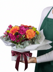 Vibrant Gerbera & Rose Gift Box