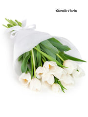 White Tulip Bouquet – Classic & Elegant Blooms