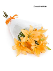 Orange Lily Bouquet – Fresh Seasonal Lilies