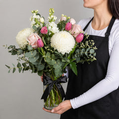 Florist Choice – Pastel Chrysanthemum Vase
