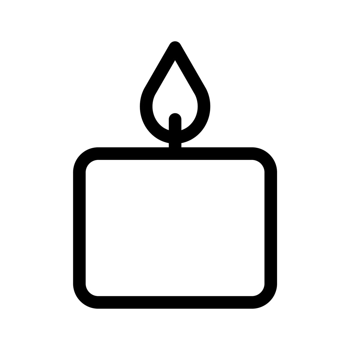 Candle 350g min. Size