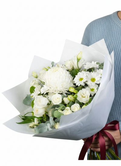 Pure White Sympathy Bouquet