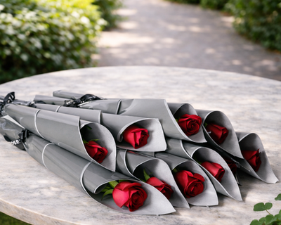 Elegant Red Roses Bouquet 